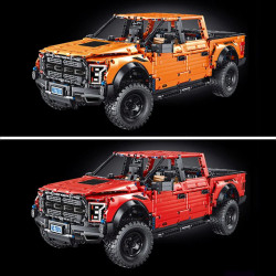 moc ford f-150 raptor pickup truck tech bricks toy t5014a