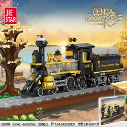 moc genoa locomotive city train bricks toys 59010