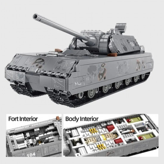 moc german panzer mk8 main battle tank bricks toy moc german panzer mk8 main battle tank bricks toy