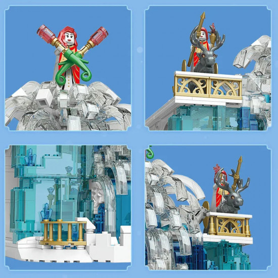 moc girl creative expert princess crystal falls castle bricks toy moc girl creative expert princess crystal falls castle bricks toy