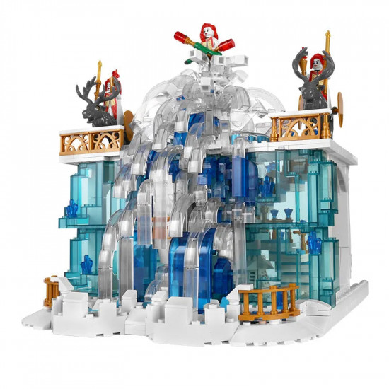 moc girl creative expert princess crystal falls castle bricks toy moc girl creative expert princess crystal falls castle bricks toy