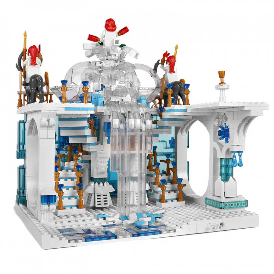 moc girl creative expert princess crystal falls castle bricks toy moc girl creative expert princess crystal falls castle bricks toy