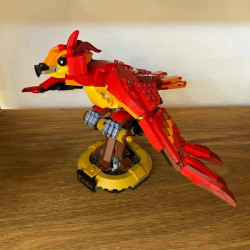 moc harry potter 99917 fawkes dumbledore’s phoenix bricks toy