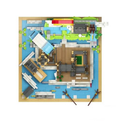 moc harry potter magic school castle mini bricks toy 92034