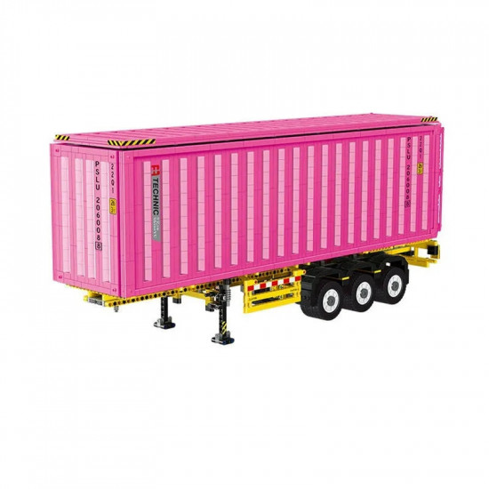 moc heavy trailer container bricks toys qc013 moc heavy trailer container bricks toys qc013