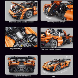 moc hypercar mclaren senna racing car bricks toys t5013