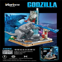 moc idea monster godzilla in battle city bricks toy