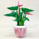 moc idea potted palm pink plants bricks kids toys moc idea potted palm pink plants bricks kids toys