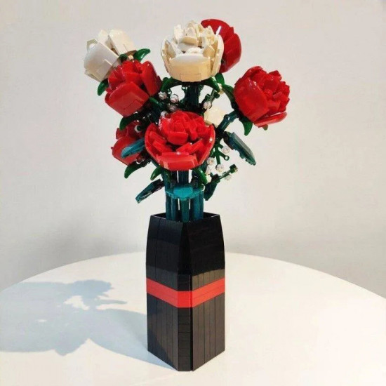 moc idea potted rose flower plant bricks kids toys moc idea potted rose flower plant bricks kids toys
