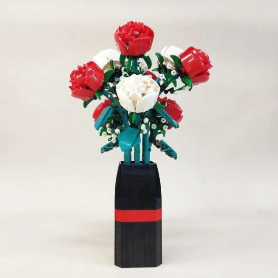 moc idea potted rose flower plant bricks kids toys moc idea potted rose flower plant bricks kids toys
