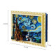 moc ideas art 3d starry night picture frame bricks kids toys moc ideas art 3d starry night picture frame bricks kids toys