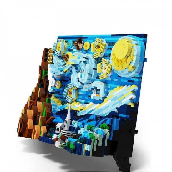 moc ideas art 3d starry night picture frame bricks kids toys moc ideas art 3d starry night picture frame bricks kids toys