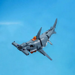 moc ideas coast guard bionic mech shark bricks toy