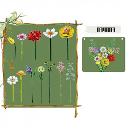 moc ideas creator expert flowers bouquet bricks toy
