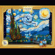 moc ideas famous paint starry night bricks toys dk3001 moc ideas famous paint starry night bricks toys dk3001