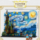 moc ideas famous paint starry night bricks toys dk3001 moc ideas famous paint starry night bricks toys dk3001