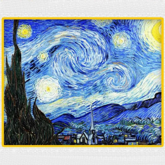 moc ideas famous paint starry night bricks toys dk3001 moc ideas famous paint starry night bricks toys dk3001