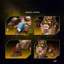 moc ideas mecha godzilla king kong q version bricks toys