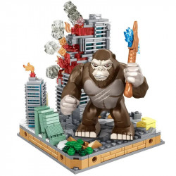 moc ideas monster king kong in battle city bricks toy