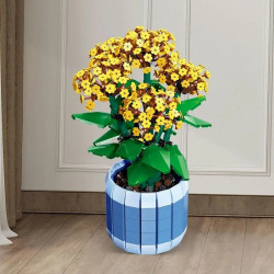 moc ideas potted jonquil plant bricks kids toys