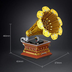 moc ideas rc app retro phonograph bricks toys
