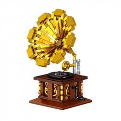 moc ideas retro phonograph mini bricks toy 00937