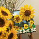 moc ideas sunflowers helianthus art painting bricks toy moc ideas sunflowers helianthus art painting bricks toy