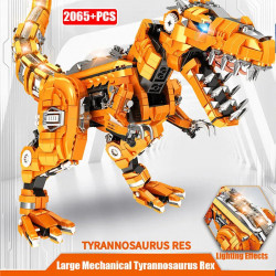 moc jurassic dinosaur mechanical tyrannosaurus bricks toy