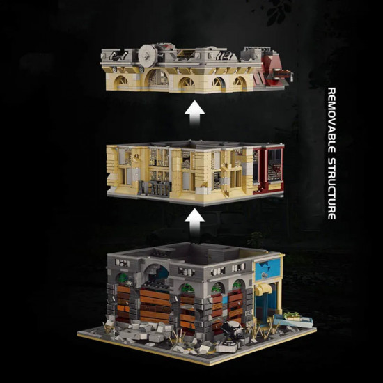 moc k126 experts ruin city bank apocalypse bricks toys moc k126 experts ruin city bank apocalypse bricks toys