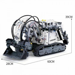 moc liebherr rh400 mining excavator truck bricks toy