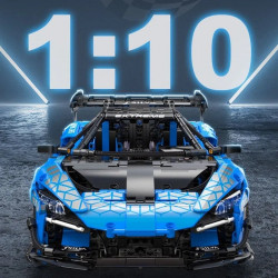 moc mclaren senna gtr racing sports car bricks toys