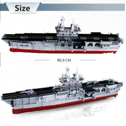 moc military 075 amphibious attack war ship bricks toy