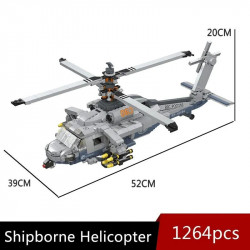 moc military airborne attack fighter helicopter bricks toys