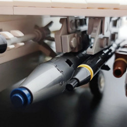 moc military aircraft a-7 fighter jet attack plane bricks toys