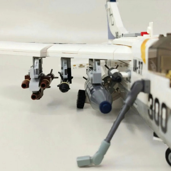 moc military aircraft a-7 fighter jet attack plane bricks toys moc military aircraft a-7 fighter jet attack plane bricks toys