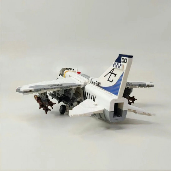 moc military aircraft a-7 fighter jet attack plane bricks toys moc military aircraft a-7 fighter jet attack plane bricks toys