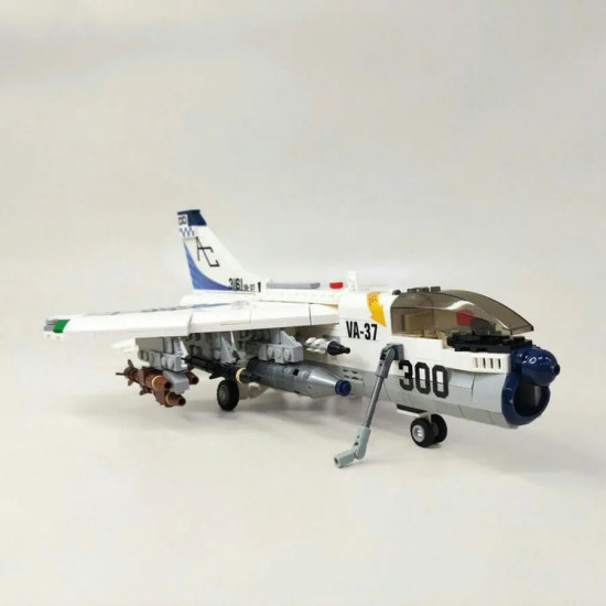 moc military aircraft a-7 fighter jet attack plane bricks toys moc military aircraft a-7 fighter jet attack plane bricks toys