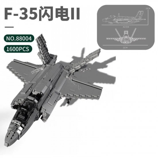 moc military aircraft f-35 lightning stealth jet bricks toy moc military aircraft f-35 lightning stealth jet bricks toy