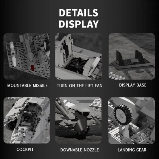 moc military aircraft f-35 lightning stealth jet bricks toy moc military aircraft f-35 lightning stealth jet bricks toy