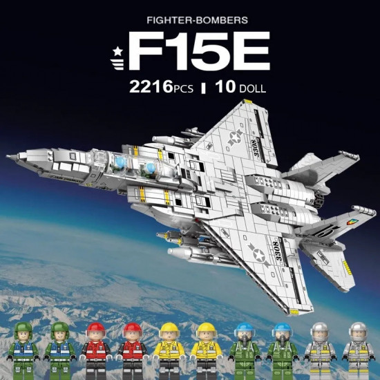 moc military aircraft f15e jet fighter plane bricks toys moc military aircraft f15e jet fighter plane bricks toys