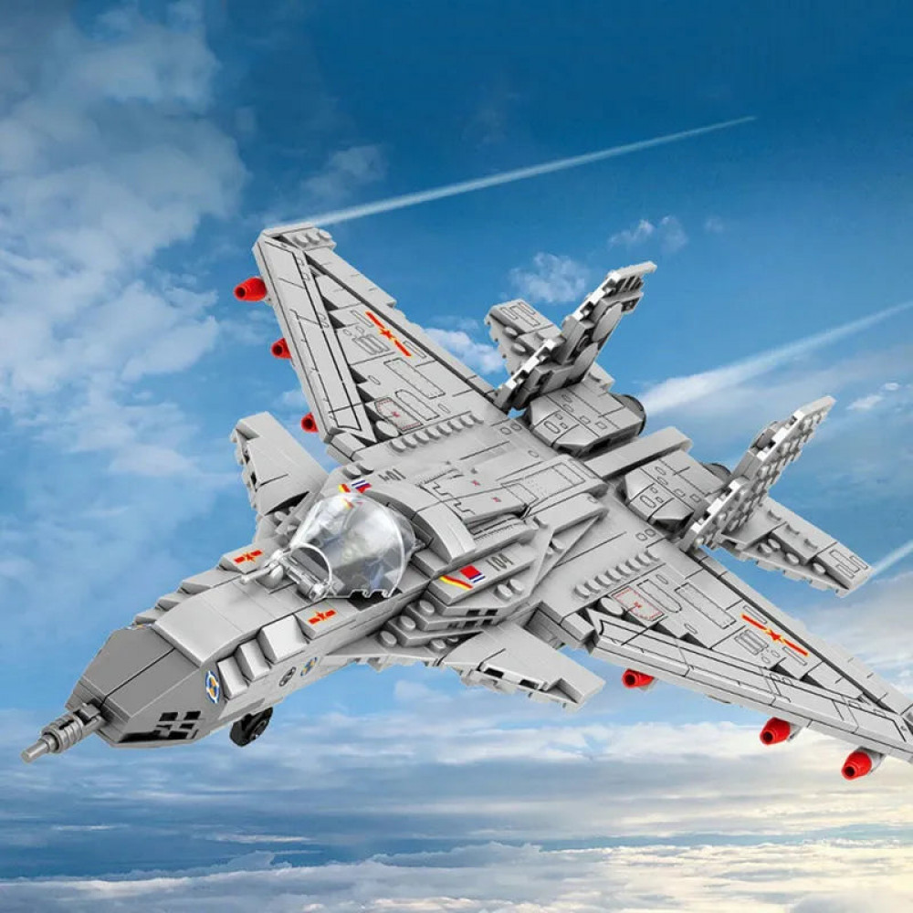 moc military aircraft j-15 fighter jet bricks toy - moc-military ...