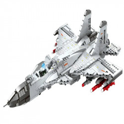 moc military aircraft j-15 fighter jet bricks toy