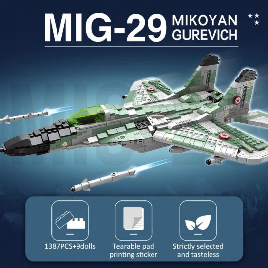 moc military aircraft mig 29 fighter jet plane bricks toy moc military aircraft mig 29 fighter jet plane bricks toy