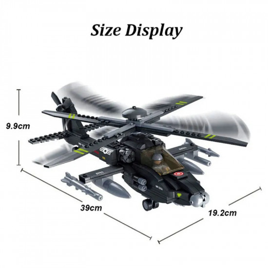 moc military armed us attack helicopter bricks toy moc military armed us attack helicopter bricks toy