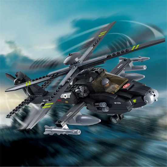 moc military armed us attack helicopter bricks toy moc military armed us attack helicopter bricks toy