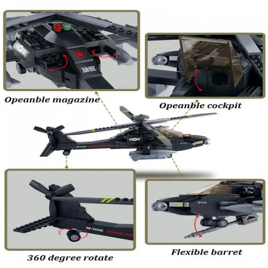 moc military armed us attack helicopter bricks toy moc military armed us attack helicopter bricks toy