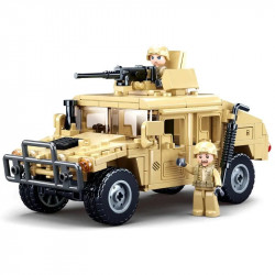 moc military armored humvee h1 off-road car bricks toy