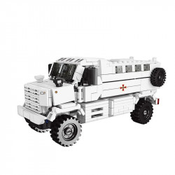 moc military armored off-road kpa3 truck bricks kids toys