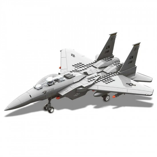 moc military f-15e eagle fighter jet plane bricks kids toys moc military f-15e eagle fighter jet plane bricks kids toys