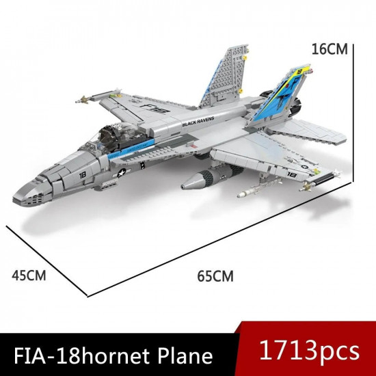 moc military f-18 fighter jet aircraft kids bricks toys moc military f-18 fighter jet aircraft kids bricks toys